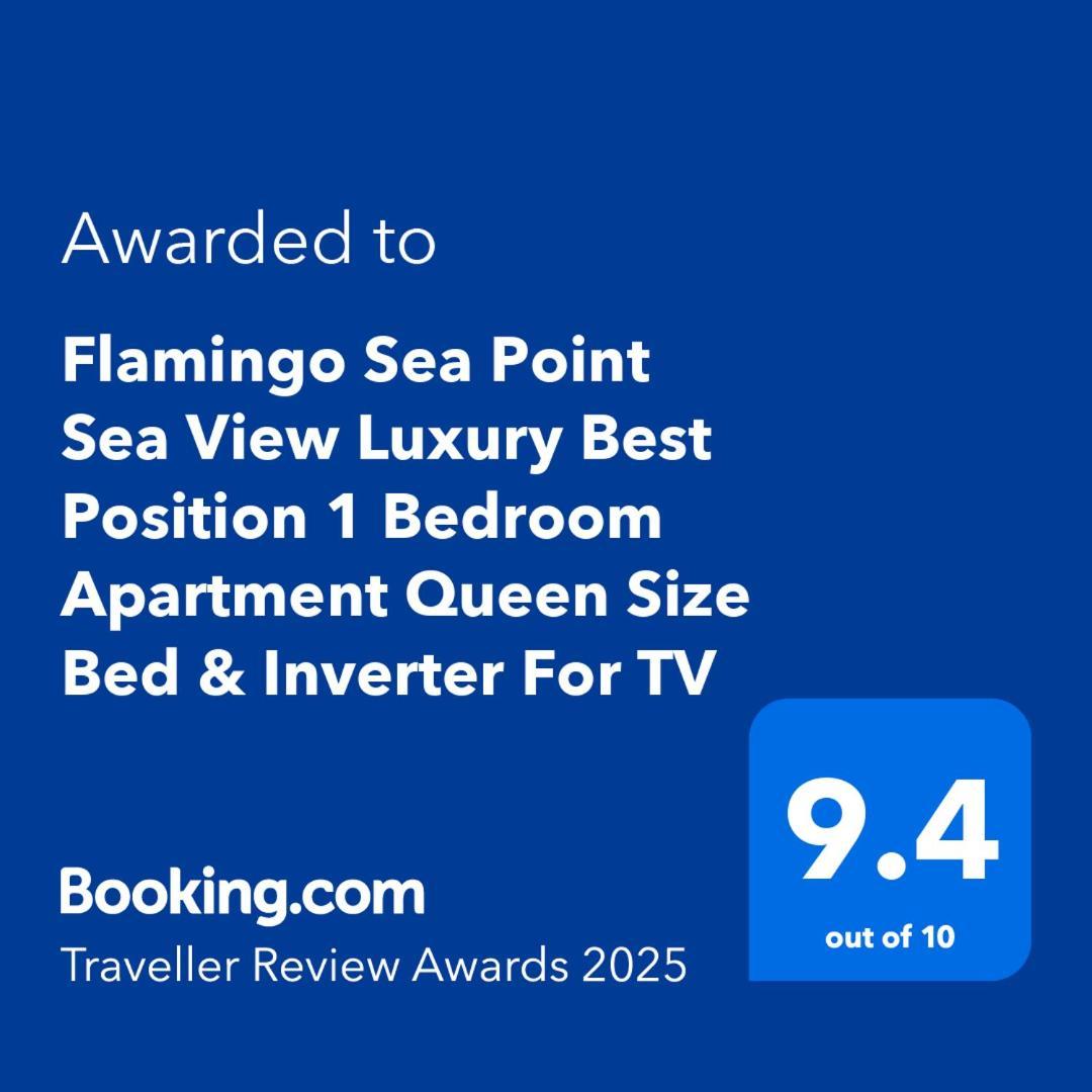 Flamingo Sea Point Sea View Luxury Best Position 1 Bedroom Apartment Queen Size Bed & Inverter For Tv Kapstaden Exteriör bild